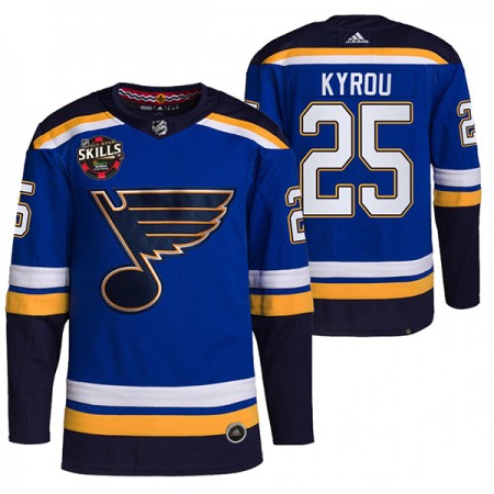 Herren Eishockey St. Louis Blues Trikot Jordan Kyrou 25 2022 NHL All-Star Skills Authentic